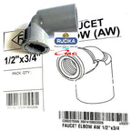 Sambungan Pralon Knee Keni Drat Dalam Faucet Elbow 1/2 X 3/4 RUCIKA