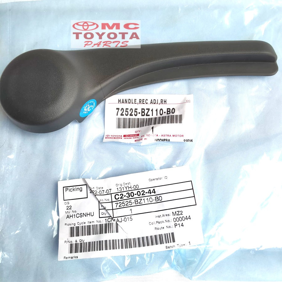 Handle / Stelan Jok Depan Kanan Agya Avanza Calya Rush  New 72525-BZ110-B0