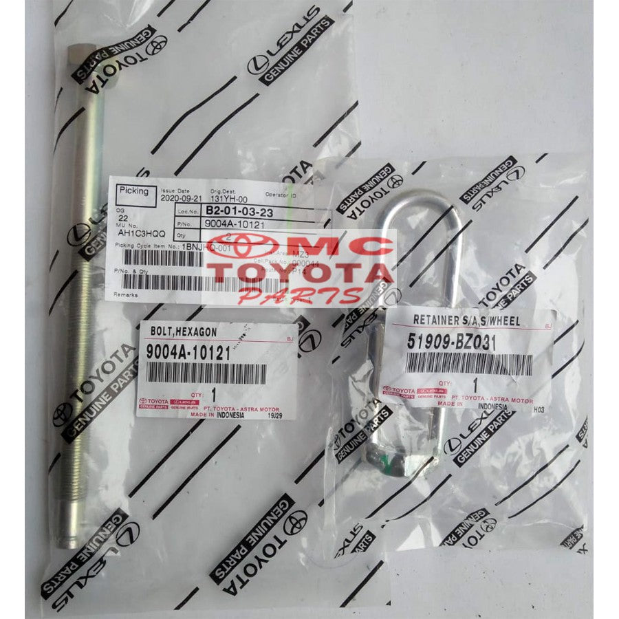 Baut Gantungan Ban Serep Orisinil Toyota Avanza Xenia Calya Sigra 51909-BZ031_9004A-10121