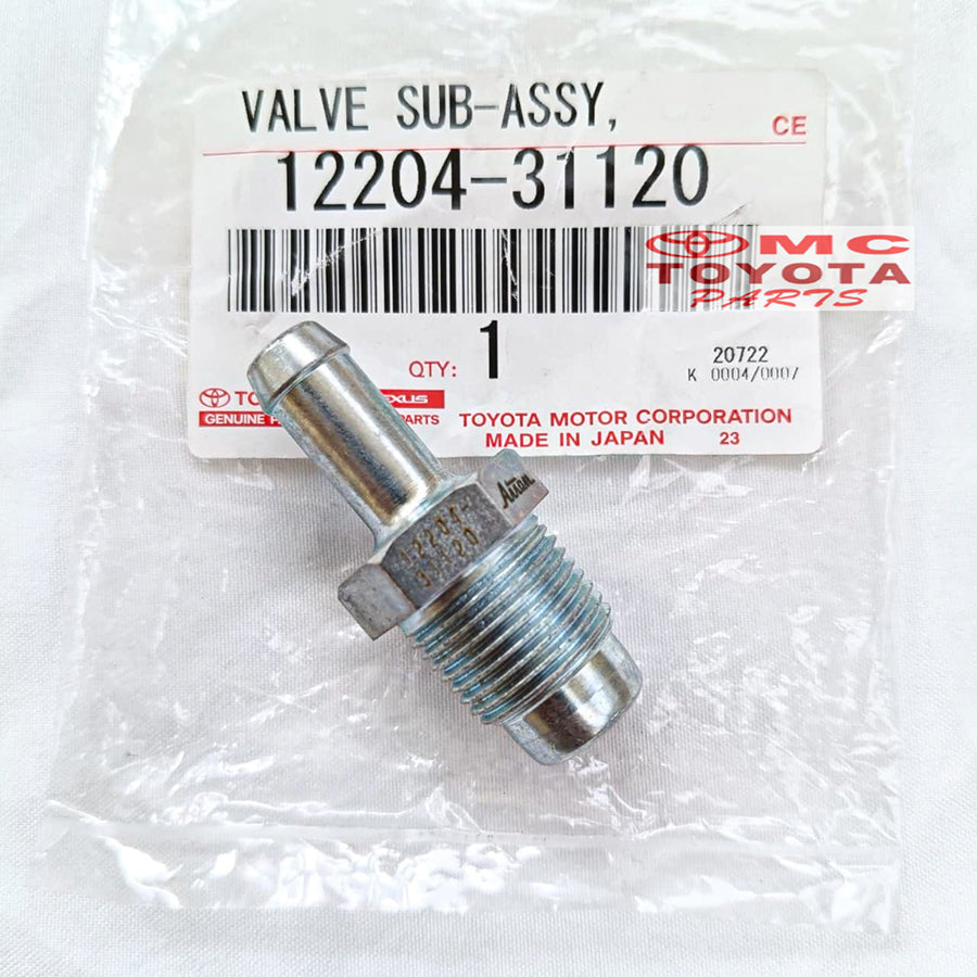 Valve Tutup Klep Valve PCV Ventilasi Alphard Vellfire 2GRFE Camry Previa Rav4 Original Toyota 12204-31120 Valve Angin Sensor Tutup Klep PVC Ventilation Ventilator