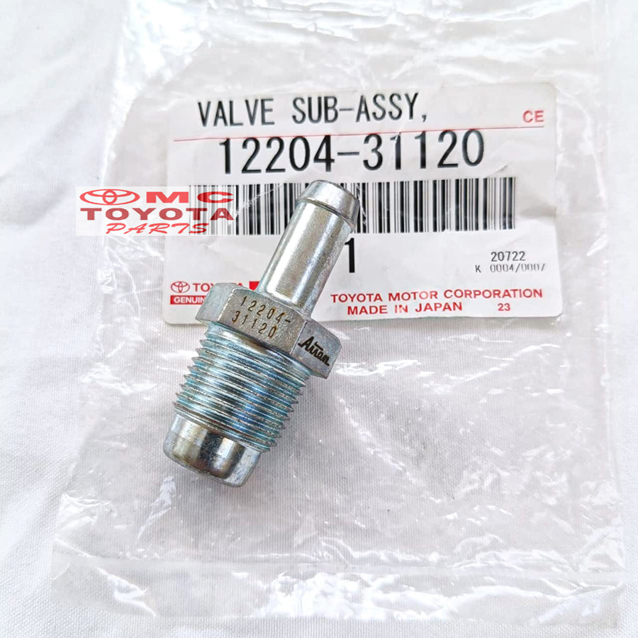 Valve Tutup Klep Valve PCV Ventilasi Alphard Vellfire 2GRFE Camry Previa Rav4 Original Toyota 12204-31120 Valve Angin Sensor Tutup Klep PVC Ventilation Ventilator
