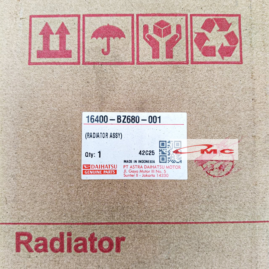 Radiator Manual Grand Avanza Xenia 2015-2021 All New Rush Terios 2018-2023 Original 16400-BZ680-001