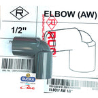 Sambungan Pipa Pralon Knee Keni Knie Elbow Aw 1/2 Inch RUCIKA