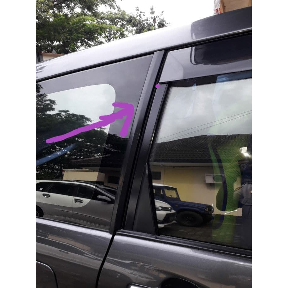 Moulding Quarter Karet pelipit Tulang Kaca Kanan Avanza Xenia All New 75641-BZ020