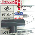 Sambungan Pipa Pralon Fitting Drat Dalam Faucet Tee T 1/2 X 3/4 RUCIKA