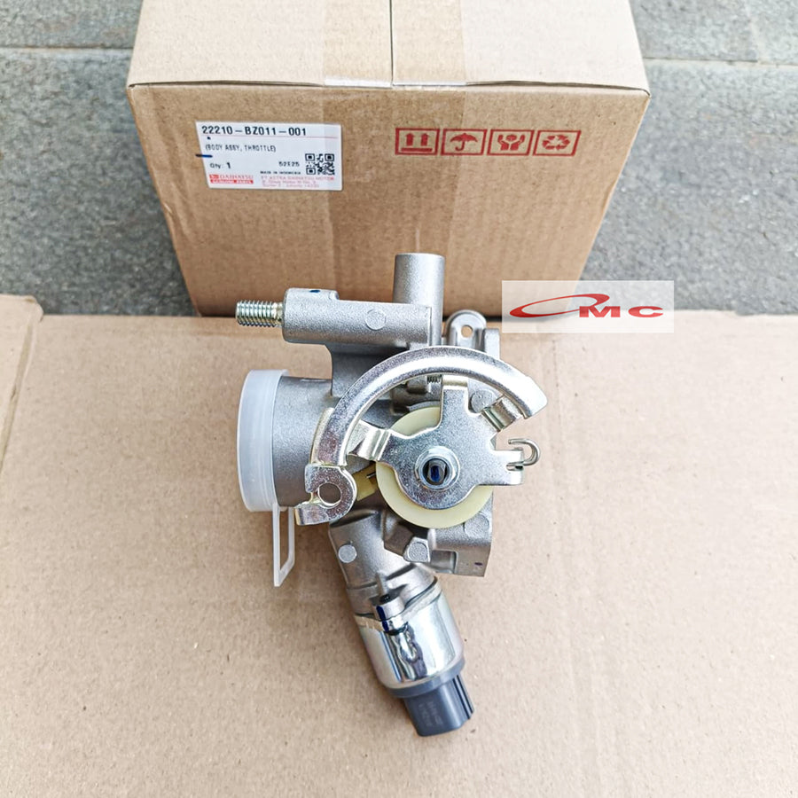 Throttle Body Xenia 1000cc Original 22210-BZ011-001 Throtle Trotle Trotel Trotol Bodi Daihatsu Xenia 1.0