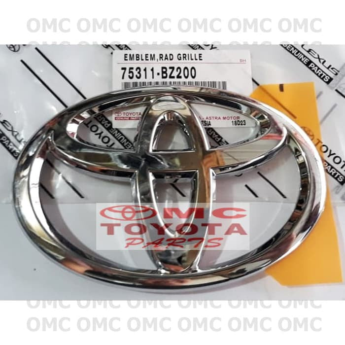 Emblem Logo Toyota Pintu Belakang Bagasi All New Avanza Calya Agya 75311-BZ200