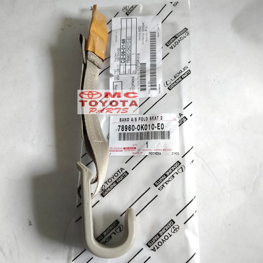 Tali Gantungan Jok Belakang Kijang Innova Fortuner 78960-0K010-E0
