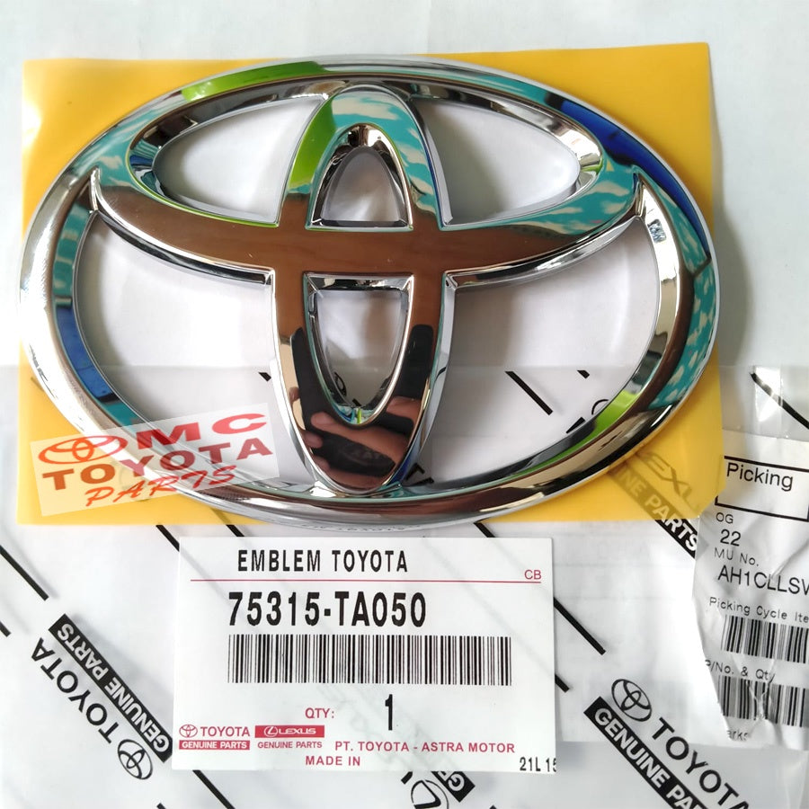 Emblem Logo Toyota buat Cap/Tutup Kunci Ban Serap Rush | 75315-TA050