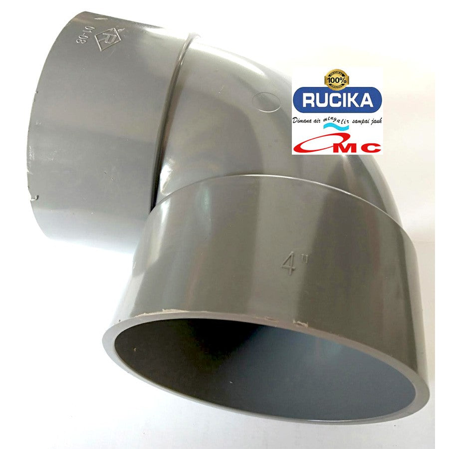 Sambungan Pipa Pralon Knee Keni Knie Elbow D Aw 4 Inch RUCIKA