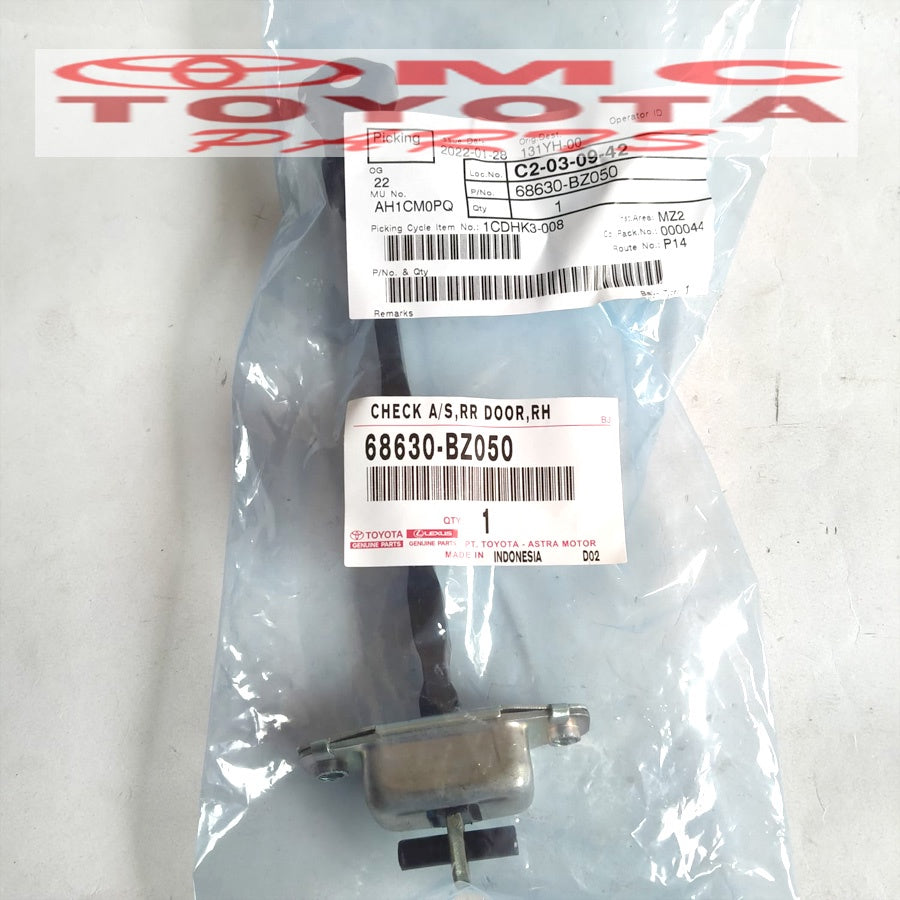 Stopper Check Door Pintu Belakang Tengah Kanan Rush Terios 68630-BZ050