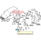 Moulding Extension Bumper Depan Kiri Rush Terios 2006-2010 52113-BZ030