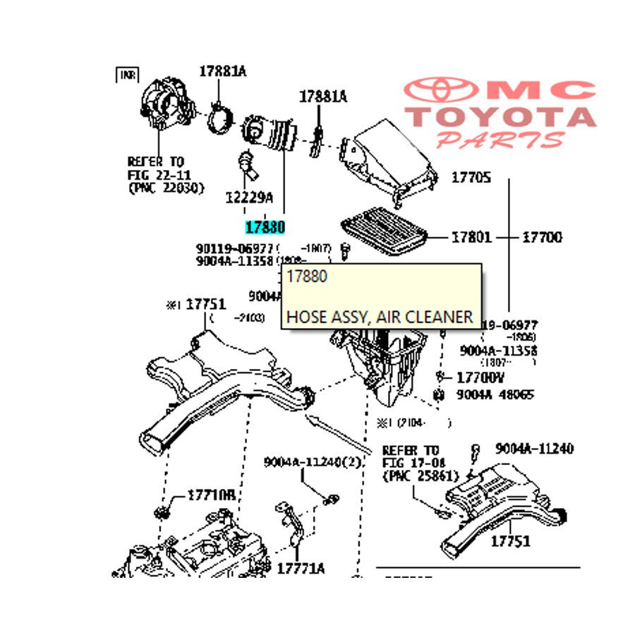 Selang Hawa / Selang Udara Throttle Body Agya Calya 17880-BZ040