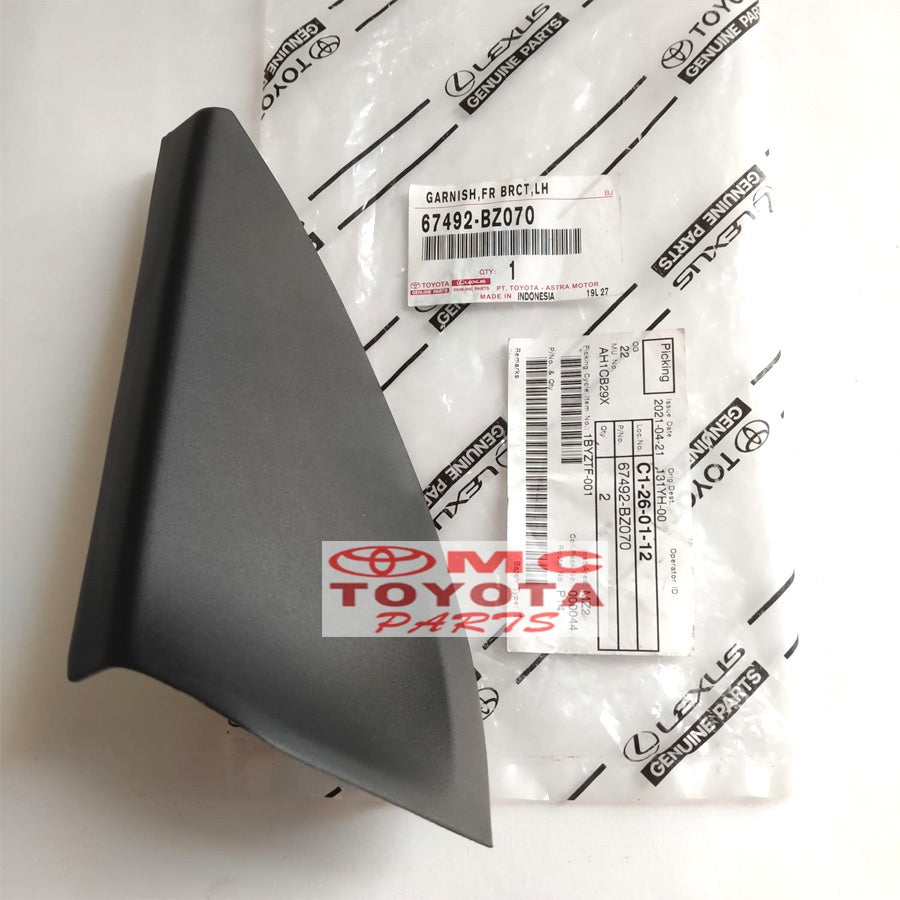 Garnish Segitiga Dalam Spion Depan Kanan atau Kiri Avanza Xenia 67491-BZ070 67492-BZ070