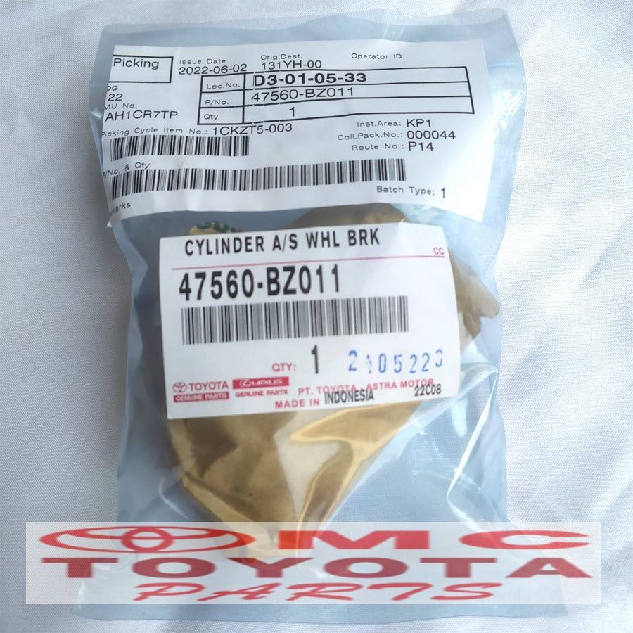 Master Cylinder Rem Belakang Kiri Avanza Xenia Rush 47560-BZ011