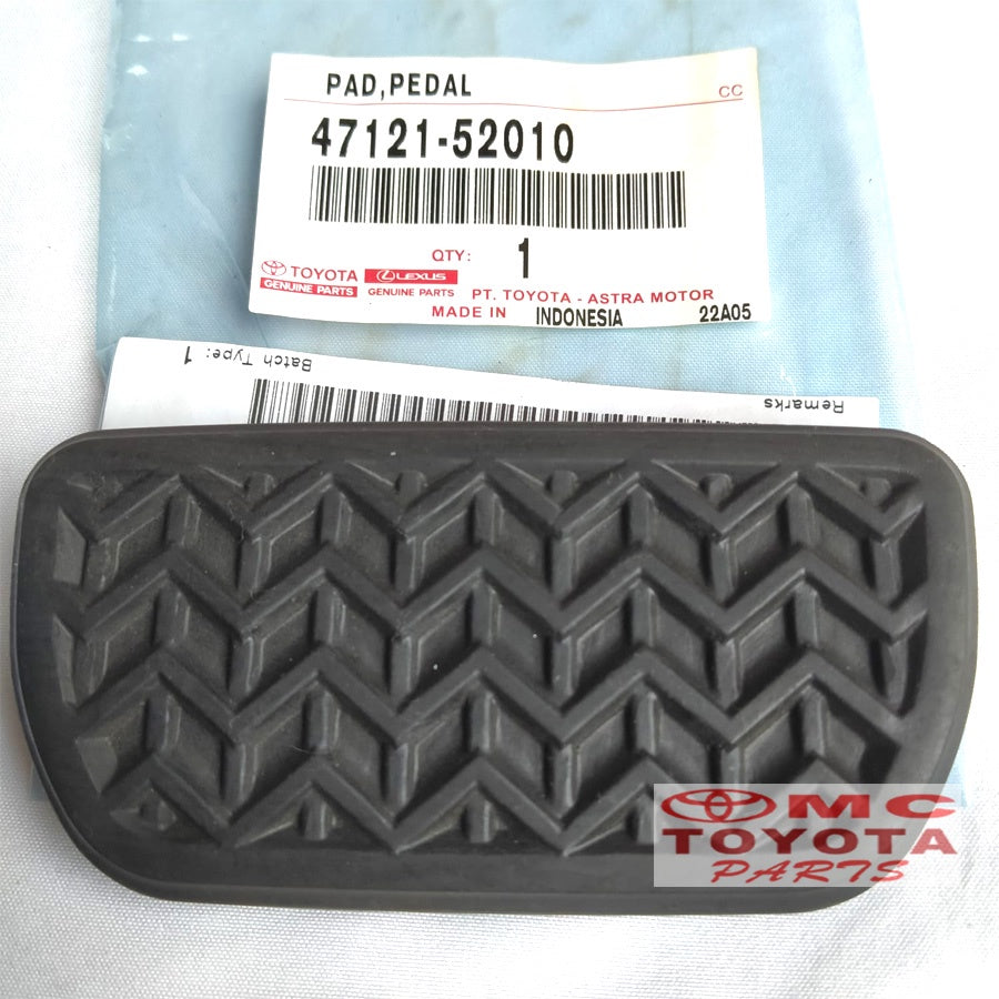Karet Injakan Pedal Rem Automatic Yaris Vios Innova Fortuner Alphard 47121-52010