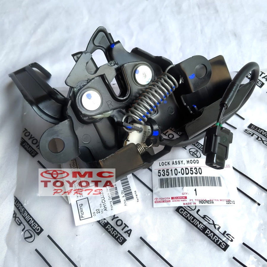 Pengunci Kap Mesin / Lock Assy Hood Yaris New 53510-0D530