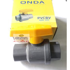 Ball Valve Bal Bol Brass Stop Kran Keran PVC 3/4 Inch ONDA PVCBV