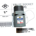 Sambungan Pralon Valve Socket Aw Sock Sok Drat Luar 1 1/4 Inch RUCIKA