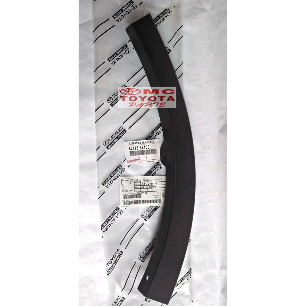 Moulding Extension Bumper Depan Kiri Rush Terios New 52113-BZ100