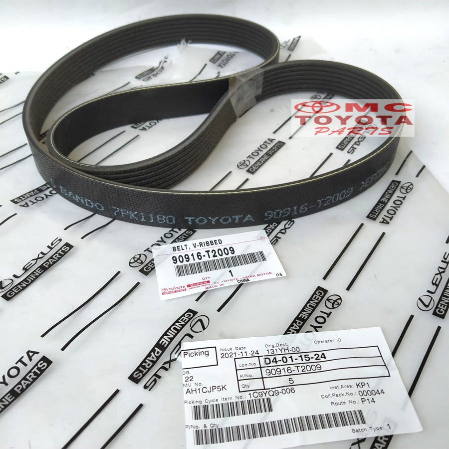 Tali Kipas Fan Belt Van V Belt 7PK1180 Toyota Etios 90916-T2009