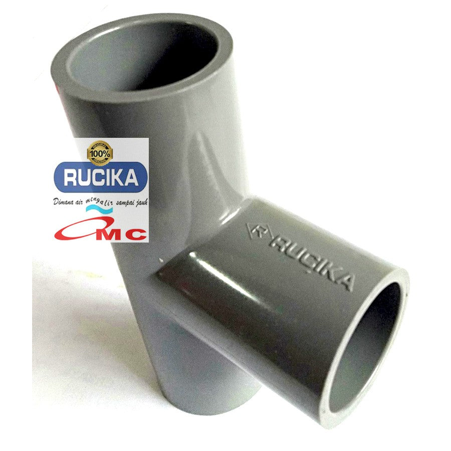 Sambungan Pipa Pralon Fitting Knie Knee Keni Tee Aw T 3/4 RUCIKA