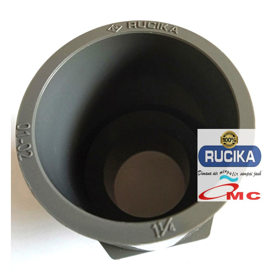 Sambungan Pralon Valve Socket Aw Sock Sok Drat Luar 1 1/4 Inch RUCIKA