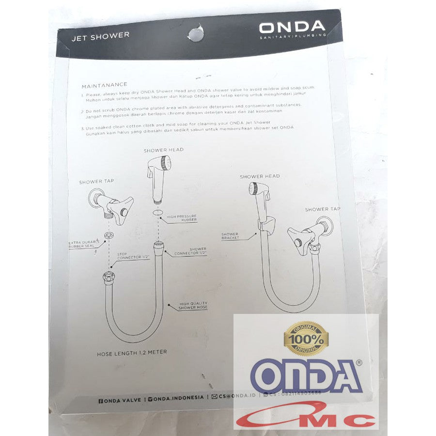 Jet Shower Closet Kloset 1.2 M 1/2 Inch ONDA S 75 LCS