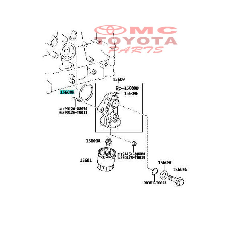 Oring Rumah Filter Oli Kijang Innova Bensin Hilux 1TRFE Original 90301-T0023