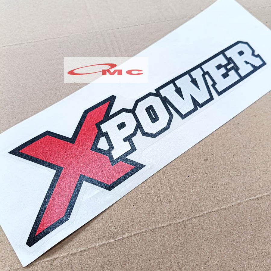 Sticker Xpower Hino 300 Dutro Original 75312-AL010 Stiker Tulisan X Power XPOWER X-POWER Truck Truk Hino Dutro HT 130 Asli