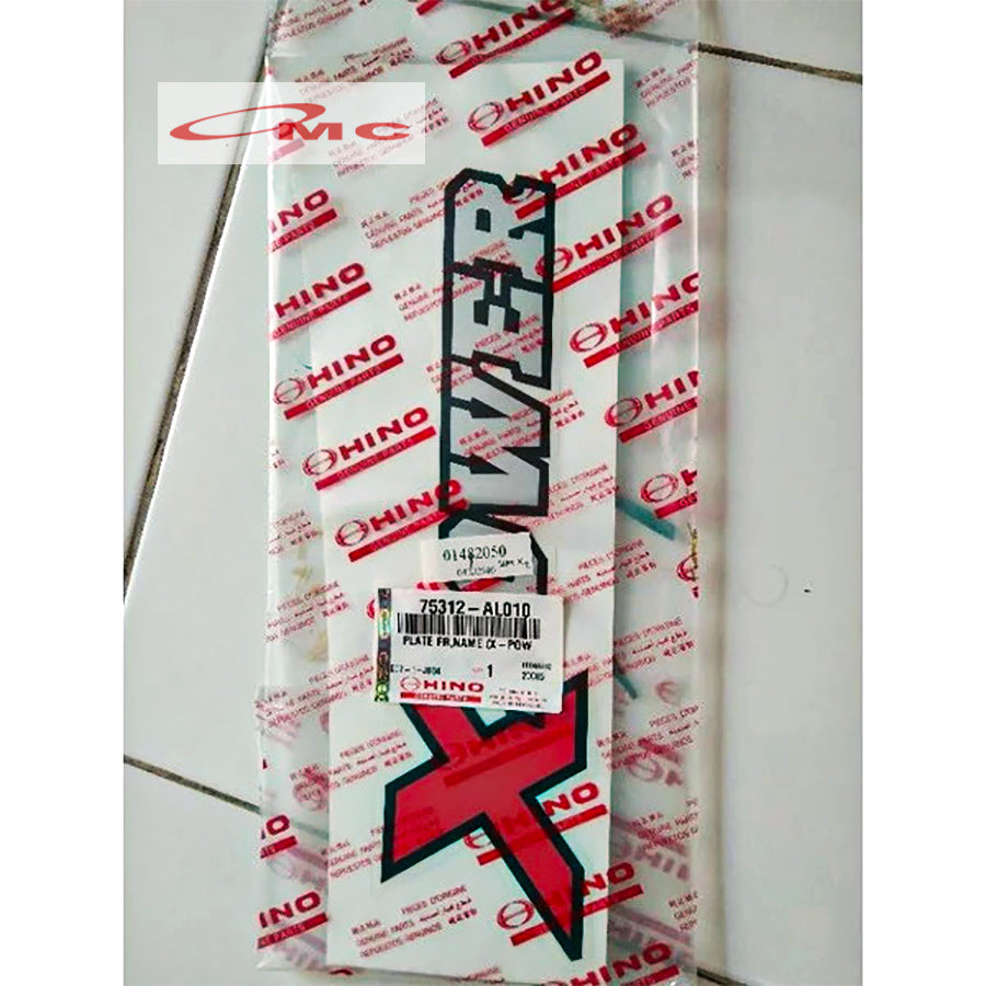 Sticker Xpower Hino 300 Dutro Original 75312-AL010 Stiker Tulisan X Power XPOWER X-POWER Truck Truk Hino Dutro HT 130 Asli