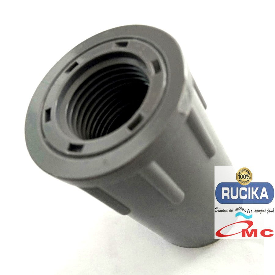 Sambungan Pralon Sock Sok Drat Dalam Faucet Socket 1/2 x 3/4 RUCIKA