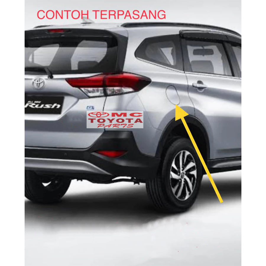 Cover Tutup Tangki Bensin All New Rush Terios 2018 Up Original 77351-BZ220 Cover Tangki Tanki Tenk Tutup Tengki Bensin