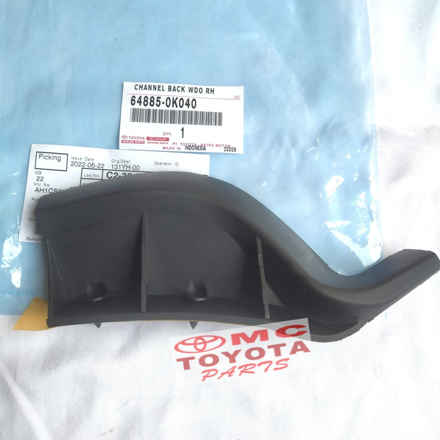 Channel Panel Pintu Belakang Kanan Kiri 1set Kijang Innova 64885/6-0K040