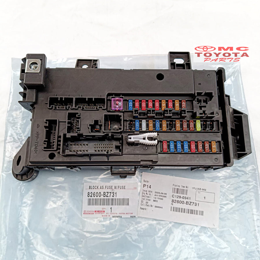 Box Sekring Grand New Avanza Veloz Great Xenia Kode L Original 82600-BZ731 Fuse Box Sekring Sikring BCM Rumah Box Sekring Bok Box Skring