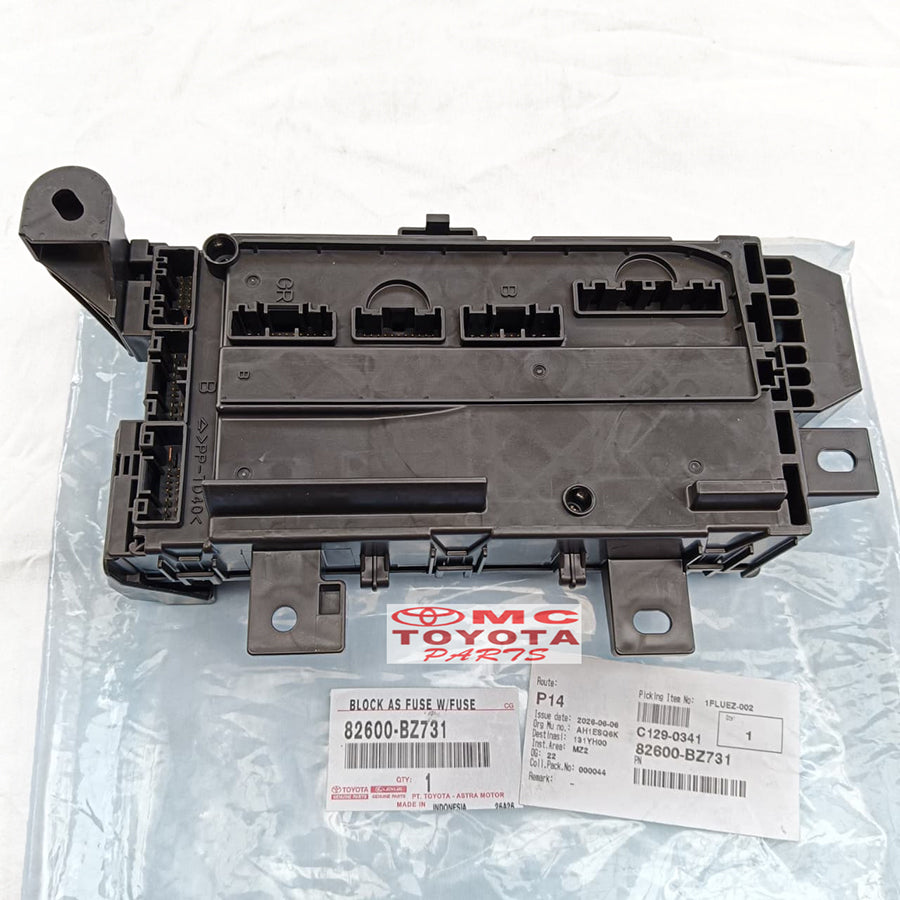 Box Sekring Grand New Avanza Veloz Great Xenia Kode L Original 82600-BZ731 Fuse Box Sekring Sikring BCM Rumah Box Sekring Bok Box Skring