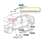 Moulding Roof Karet Atap Kiri New Vios Limo 75552-0D060