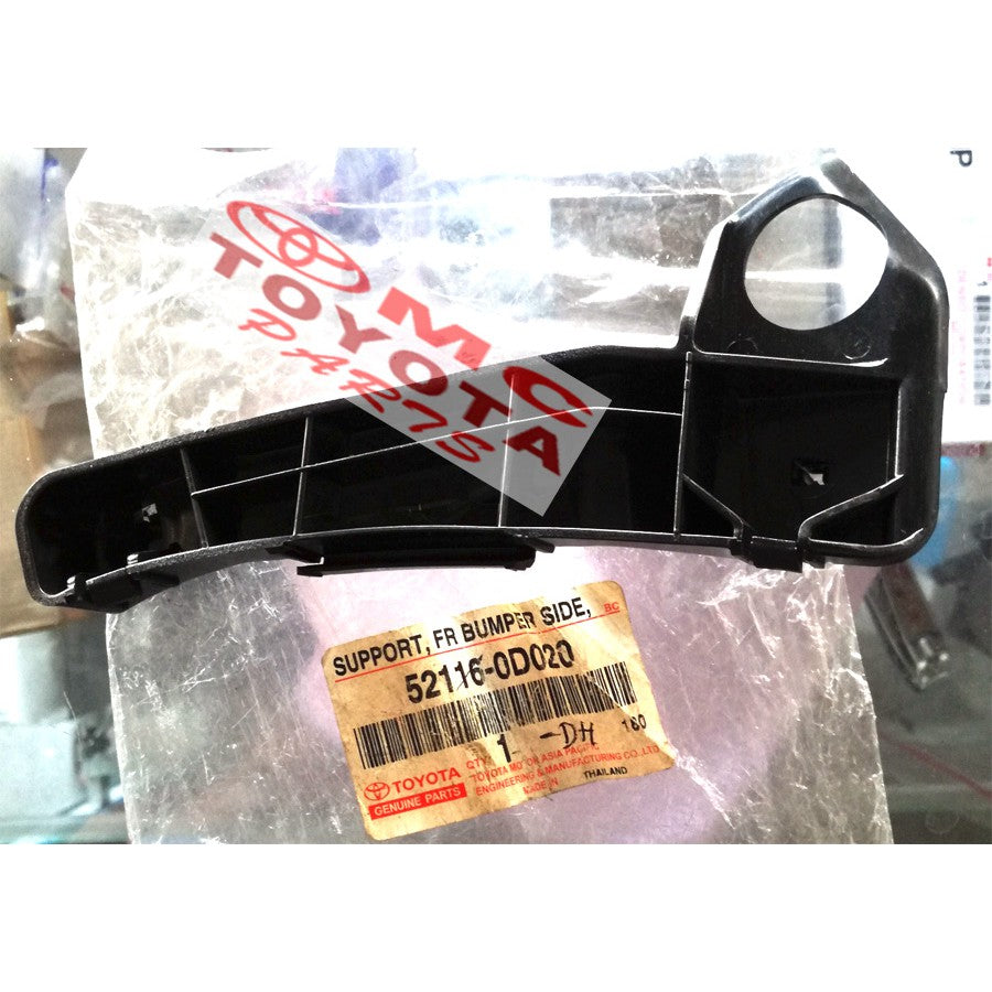 Support Bracket Breket Bumper Depan Kiri Vios Liom Old 52116-0D020