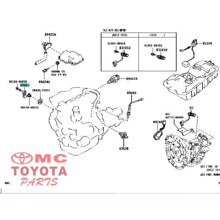 Sensor Knock knok Control Avanza Rush Calya Agya Xenia 89615-BZ040