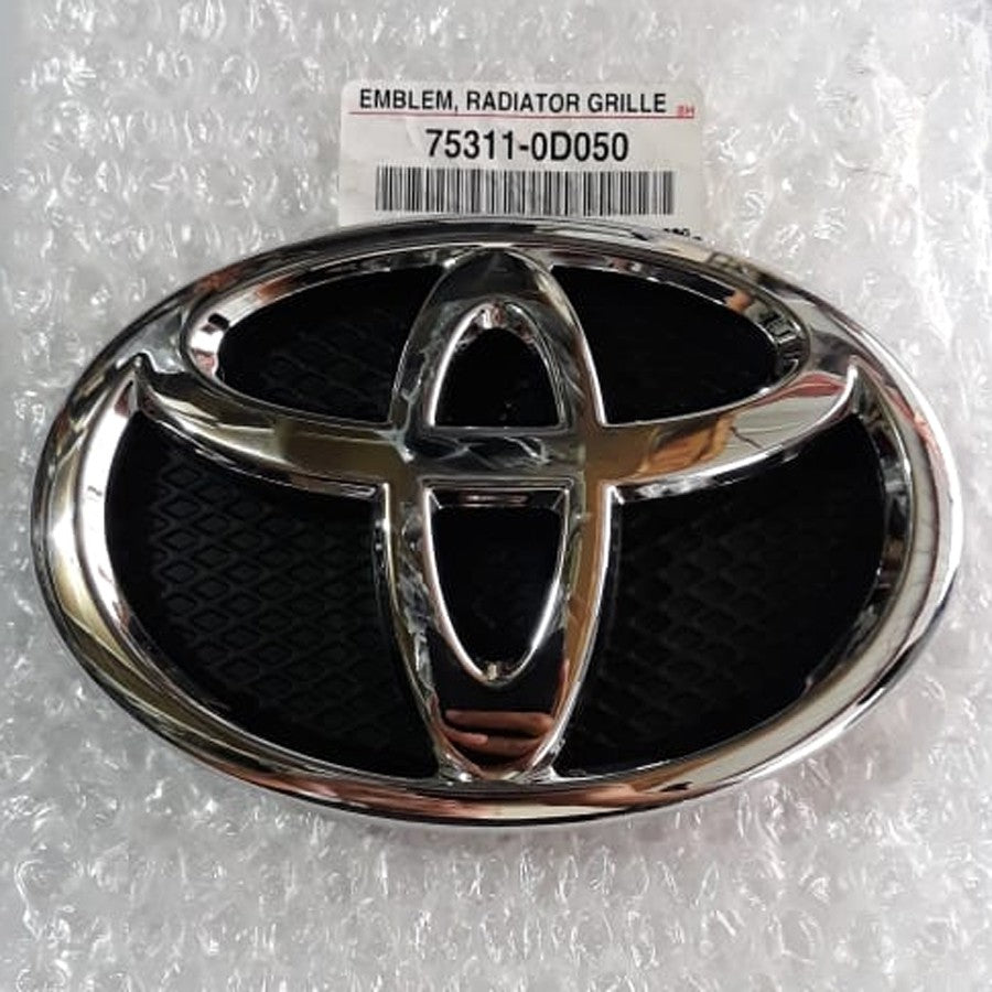 Emblem Logo Depan Grill Grille Radiator Toyota Yaris Bakpao 2006 2007 2008 2009 2010 2011 2012 Original Toyota75311-0D050