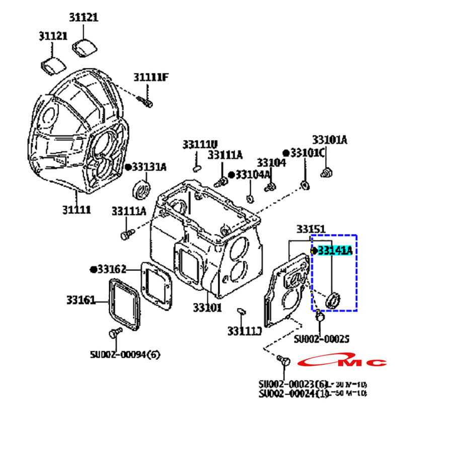Seal Transmisi Belakang Hino Dutro Toyota Dyna Saurus 110 115 125 130 Original 90311-48011 Sil Oli Seal Persneling Belakang Oil Seal Transmisi Perseneling Perseneleng Belakang