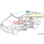 Moulding Roof Karet Atap Kiri Kijang Innova 2004-2016 Original Toyota 75552-0K051