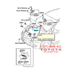 Tiang Penyangga Grommet  Kap Mesin Toyota Yaris 53440-0D050 53454-0D010