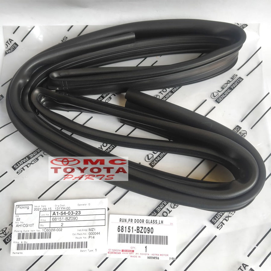 Karet Channel Pintu All New Avanza Veloz Xenia 68141-BZ090 68151-BZ090 68142-BZ100 68152-BZ100