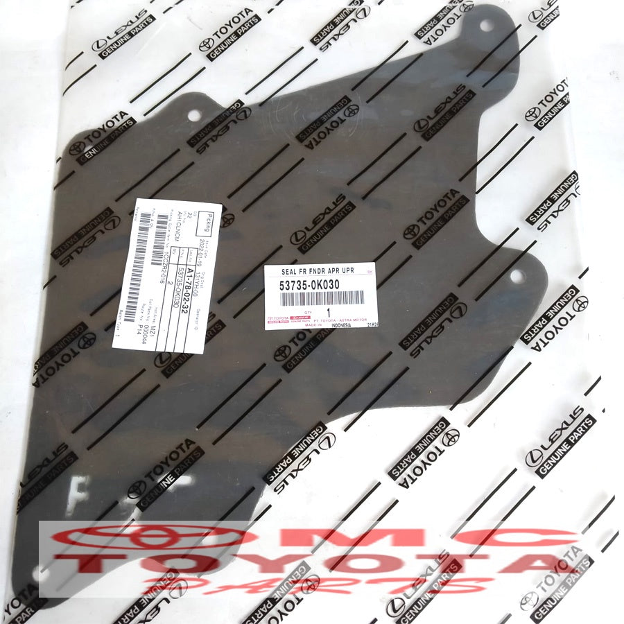 Seal Fender Apron / Pelindung Cipratan Depan Atas Innova 53735-0K030