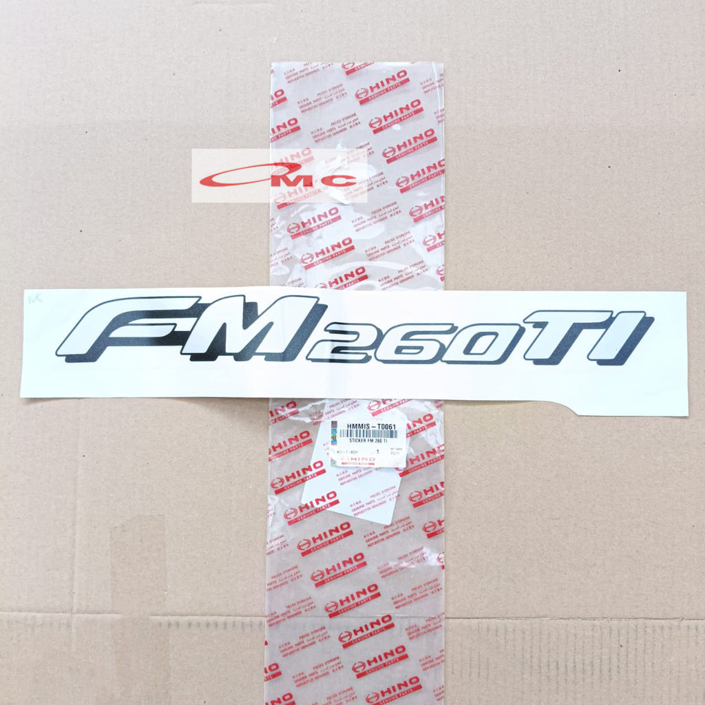 Sticker Hino FM 260 TI Original HMMIS-T0061 Stiker Hino 500 FM260TI Asli