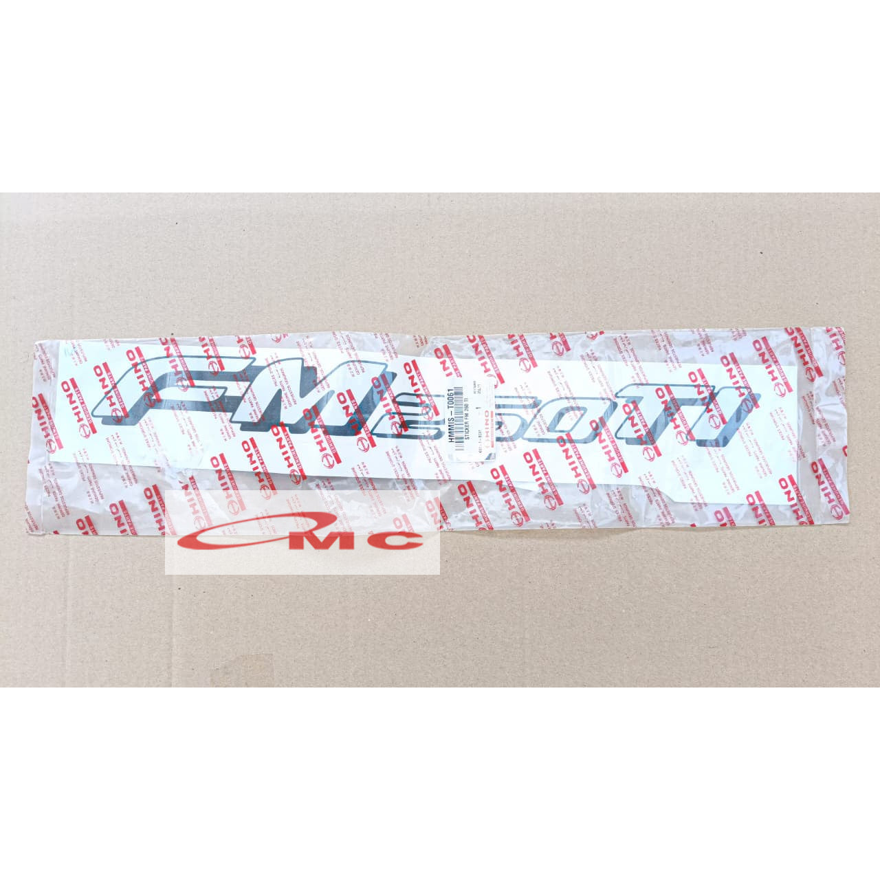 Sticker Hino FM 260 TI Original HMMIS-T0061 Stiker Hino 500 FM260TI Asli