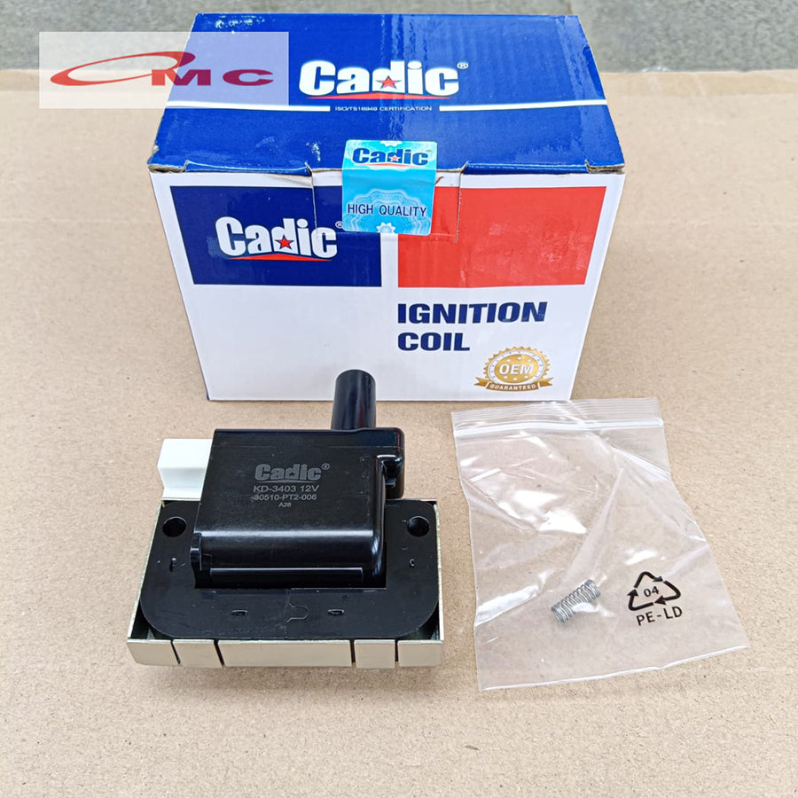 Coil Ignition Honda Accord Civic Genio Ferio Estillo City Z CRV Gen 1 Maestro injection Cielo Non Vtec CRV Lama Old Original Cadic KD-3403 Koil Pengapian Koil Ignition Coil Koil Busi