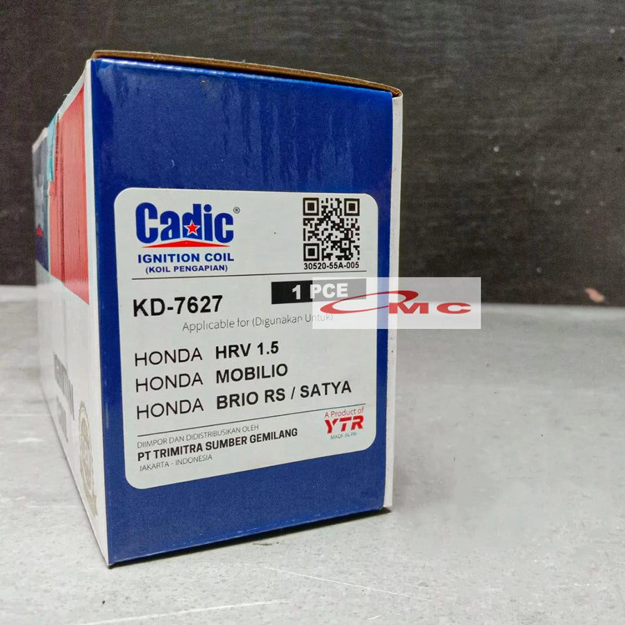 Coil Ignition Honda HRV 1.5 Mobilio BRV Brio RS / Satya Original Cadic KD-7627 Koil Pengapian Koil Ignition Coil Koil Busi HR-V 1500cc
