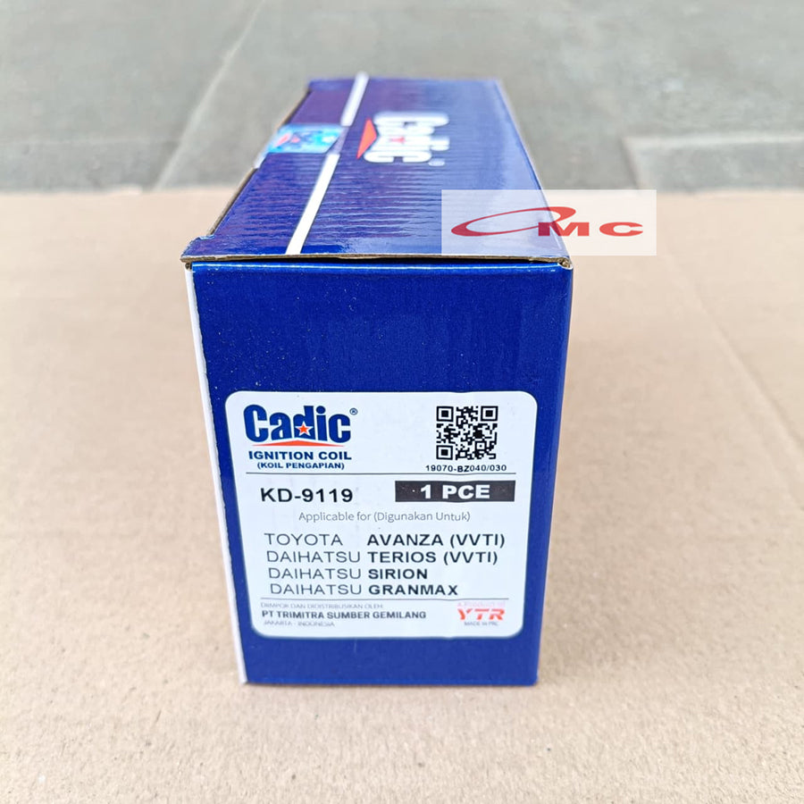 Coil Ignition Avanza VVTI Terios 1.3 VVTI Sirion Gran Max Granmax KD-9119 Original Cadic Koil Pengapian Koil Ignition Coil Koil Busi